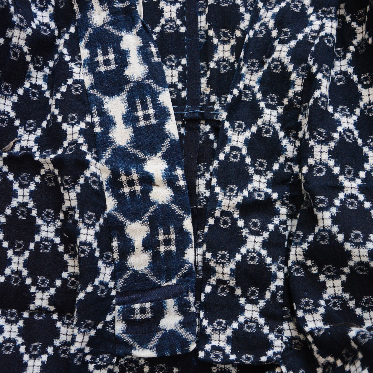 Handwoven Cotton Kimono with Subtle Kasuri Patterns