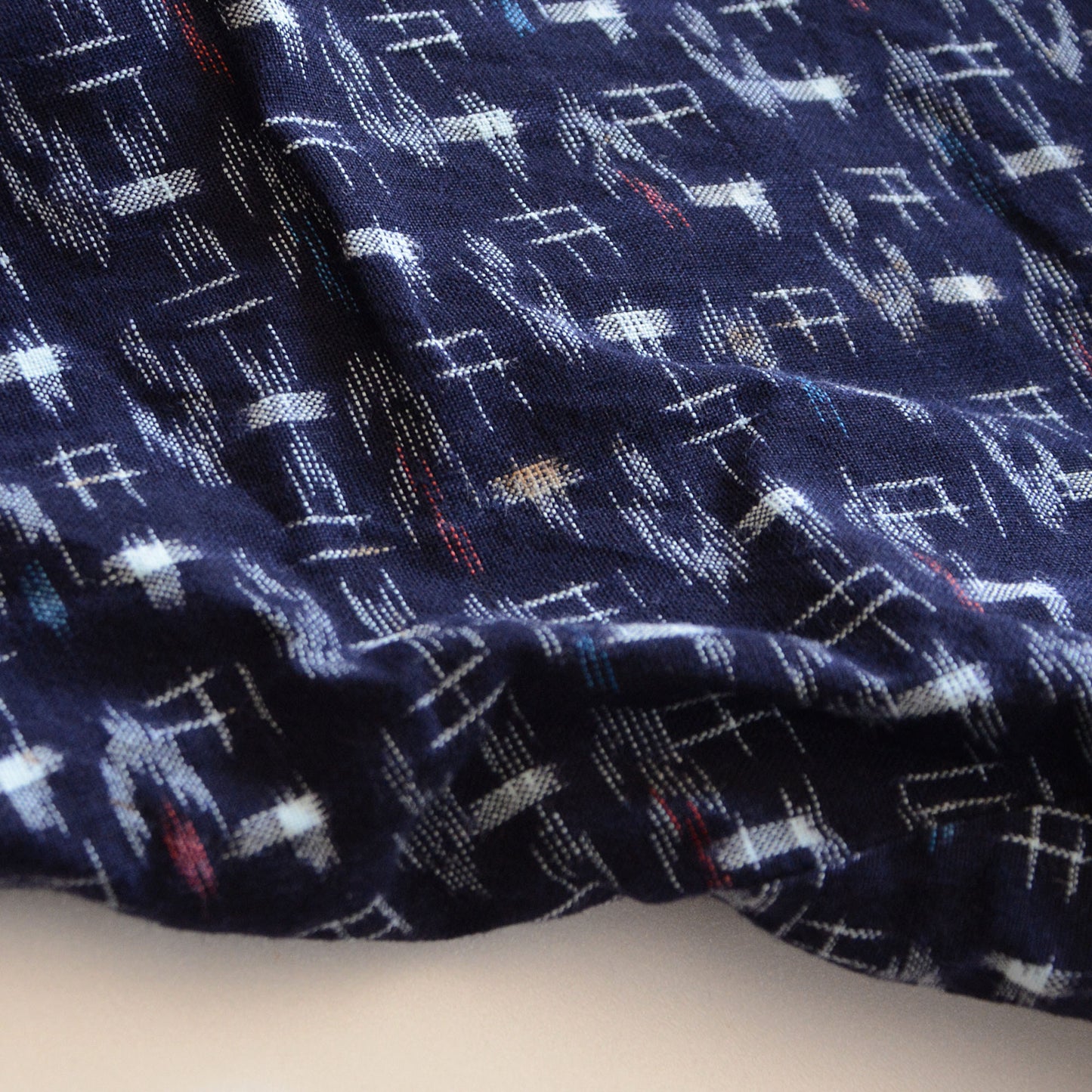 Monpe Pants Noragi Japanese Fabric Vintage Kasuri Pattern