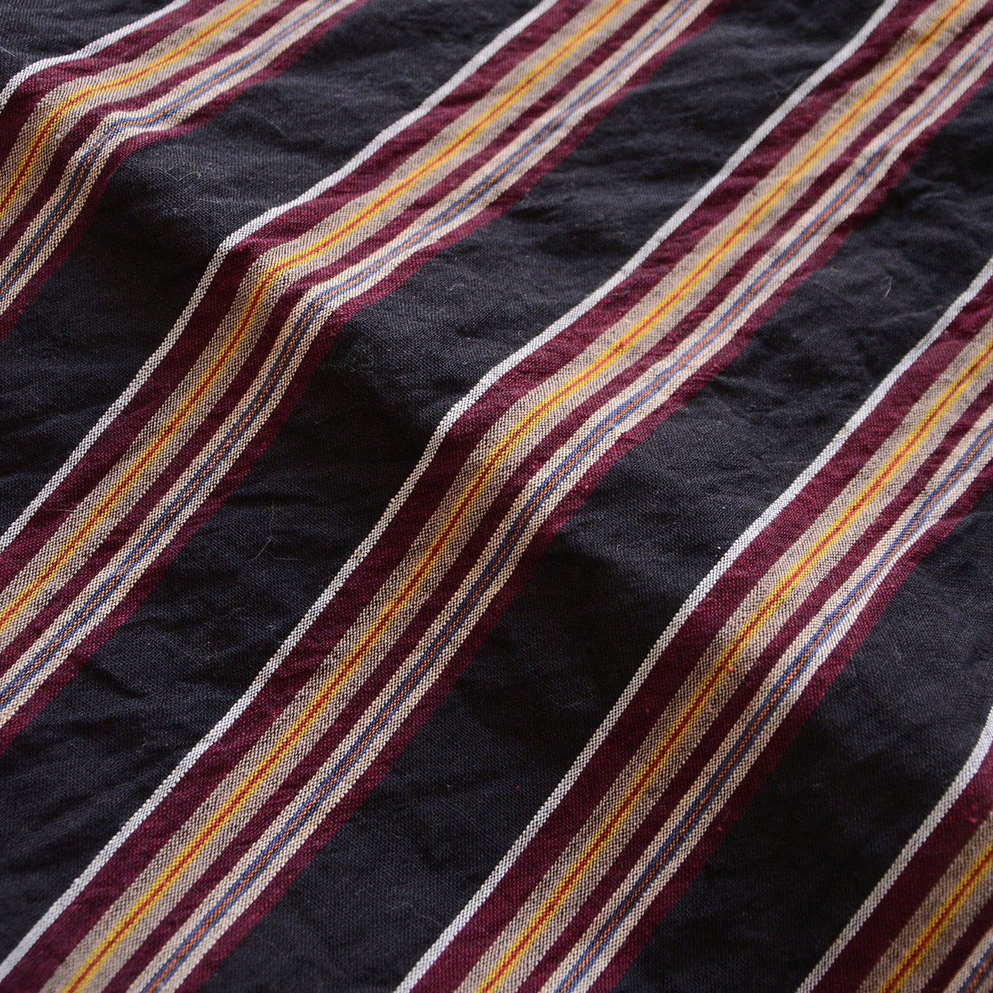 Japanese Fabric Scraps Set Cotton Stripe Pattern Vintage B3