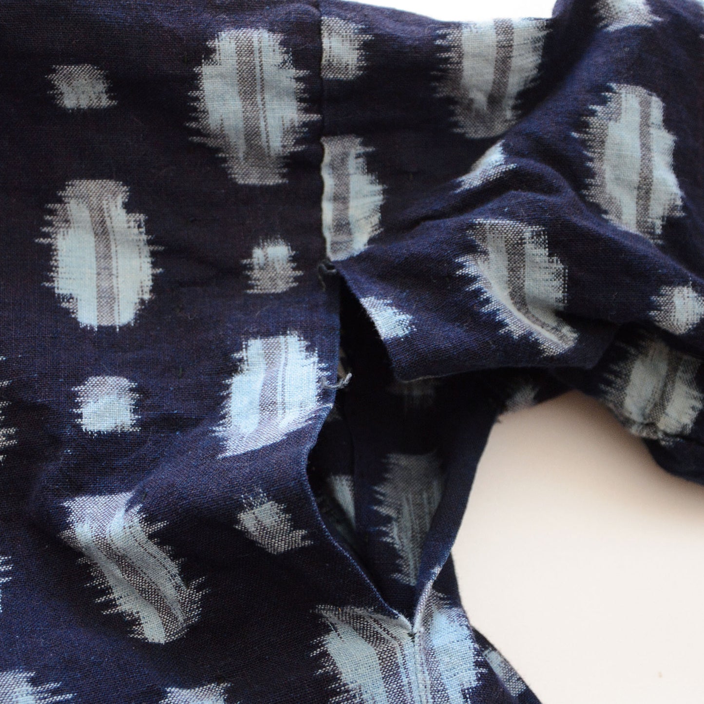 Noragi Jacket Kimono Japanese Fabric Cotton Vintage Indigo Kasuri Pattern