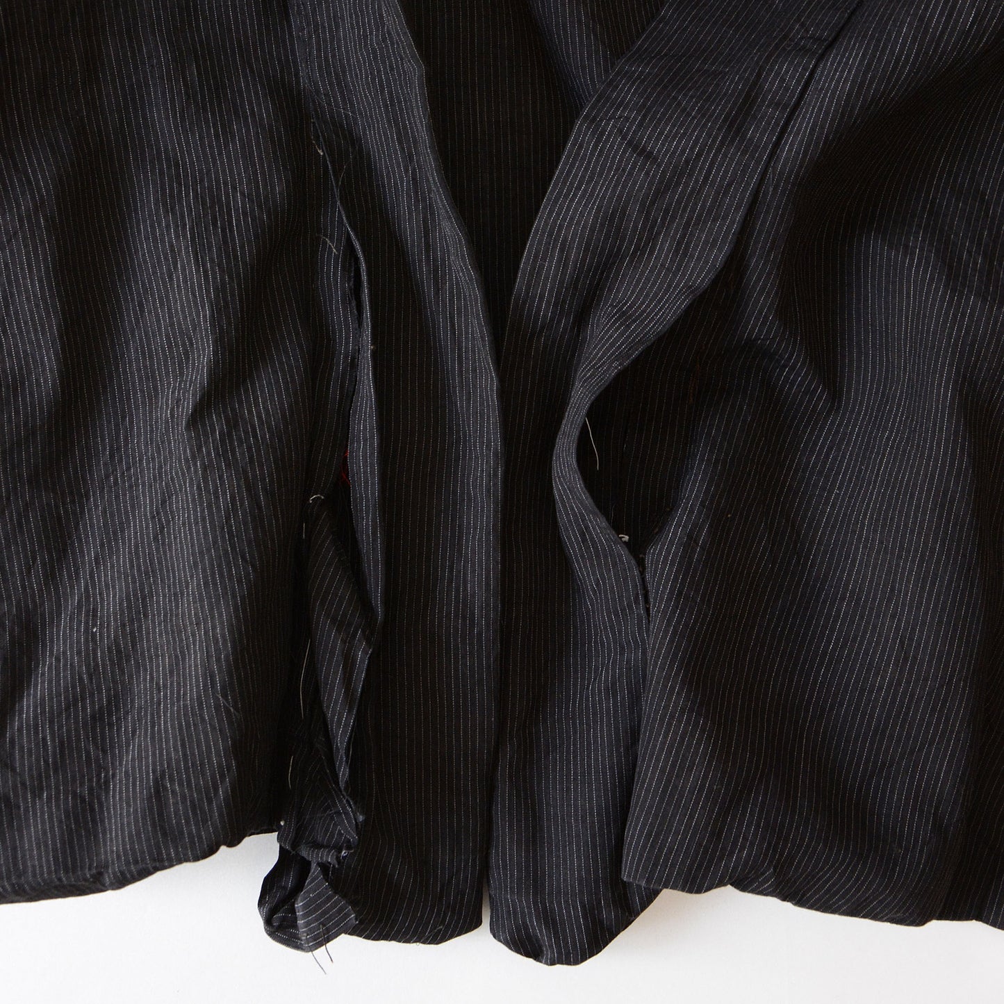 Haori Jacket Men Kimono Japanese Fabric Cotton Vintage Pinstripe Pattern