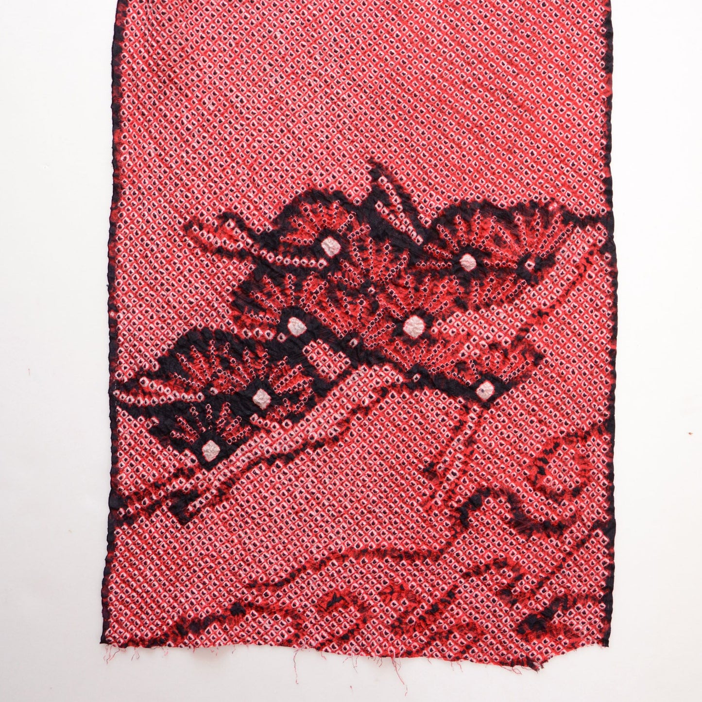 Japanese Silk Obiage Scarf Red Japan Vintage Coordination with clothes is also nice 2
