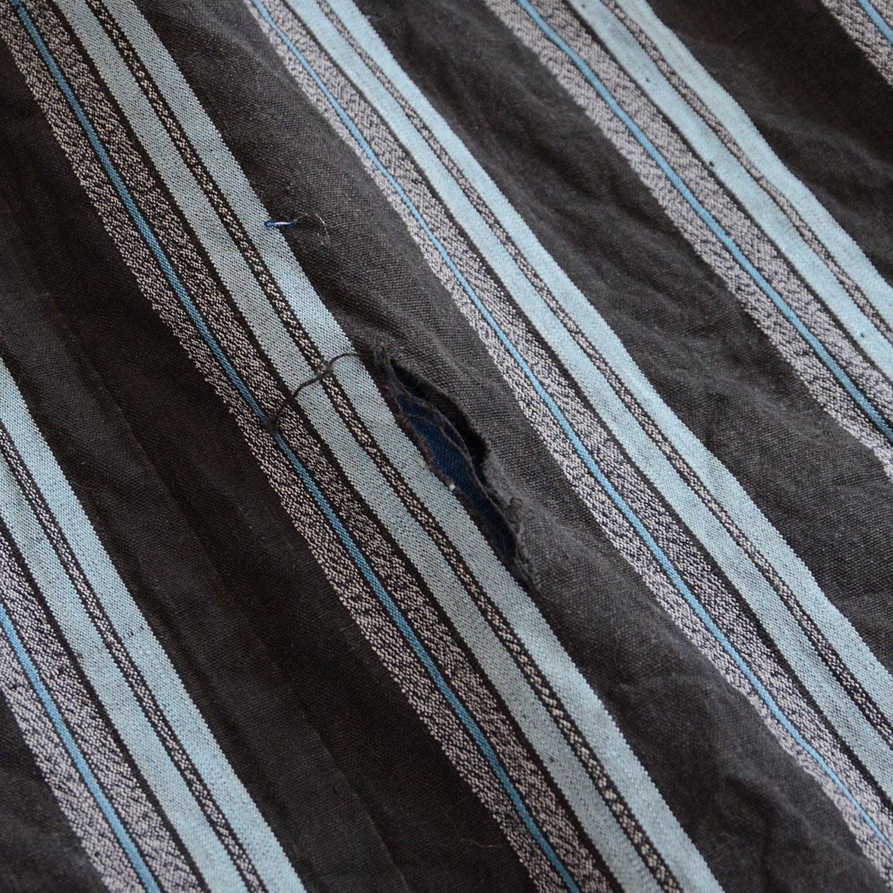 Japanese farmer’s jacket in vintage striped cotton