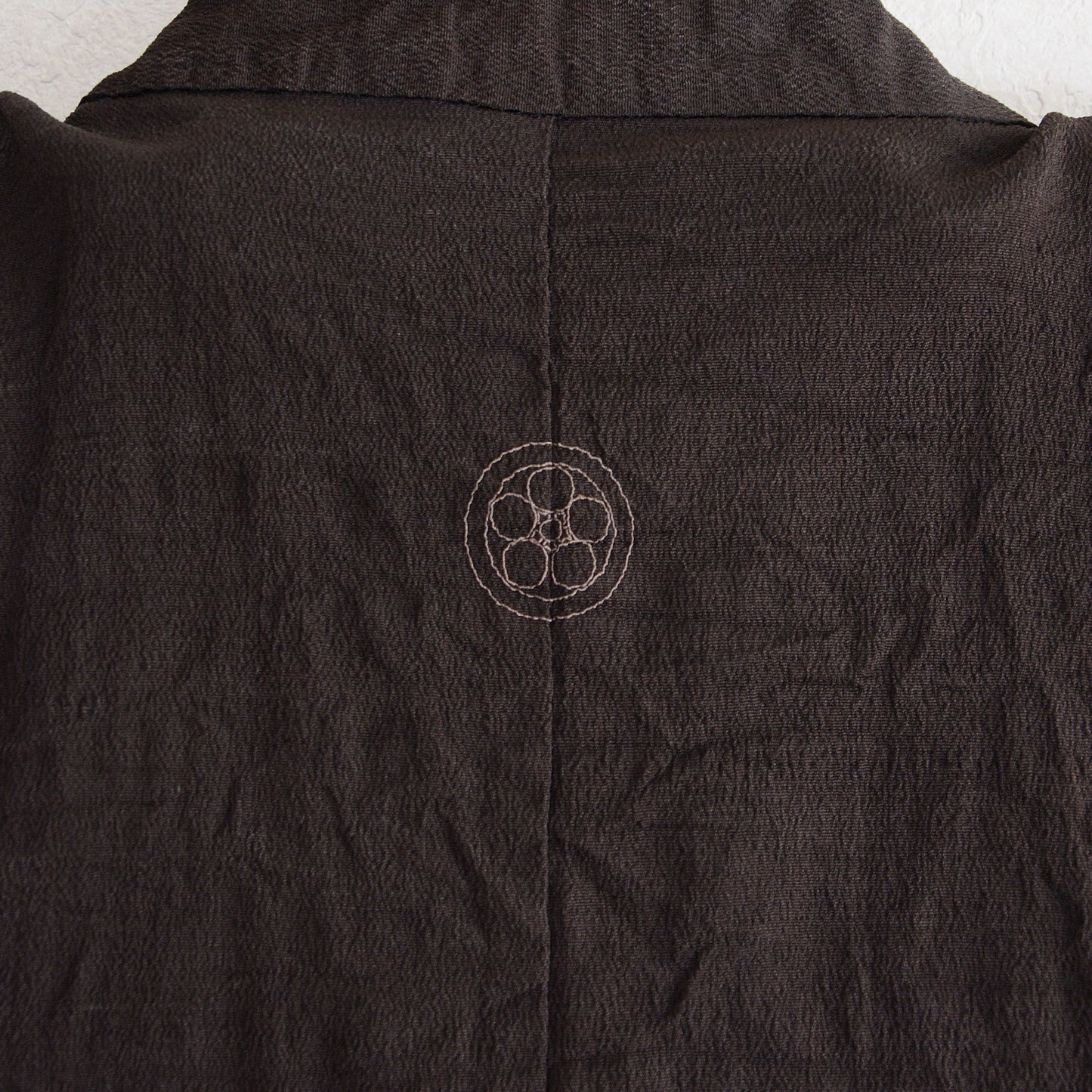 Haori Kimono Japanese Vintage Jacket Chirimen Fabric Uramasari Classical Chinese Lining Montsuki