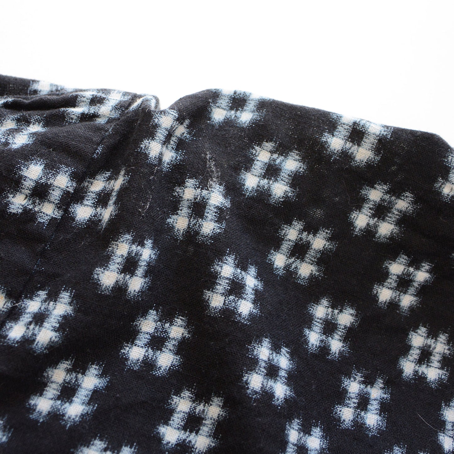 Noragi Jacket Kimono Japanese Fabric Cotton Vintage Kasuri Pattern