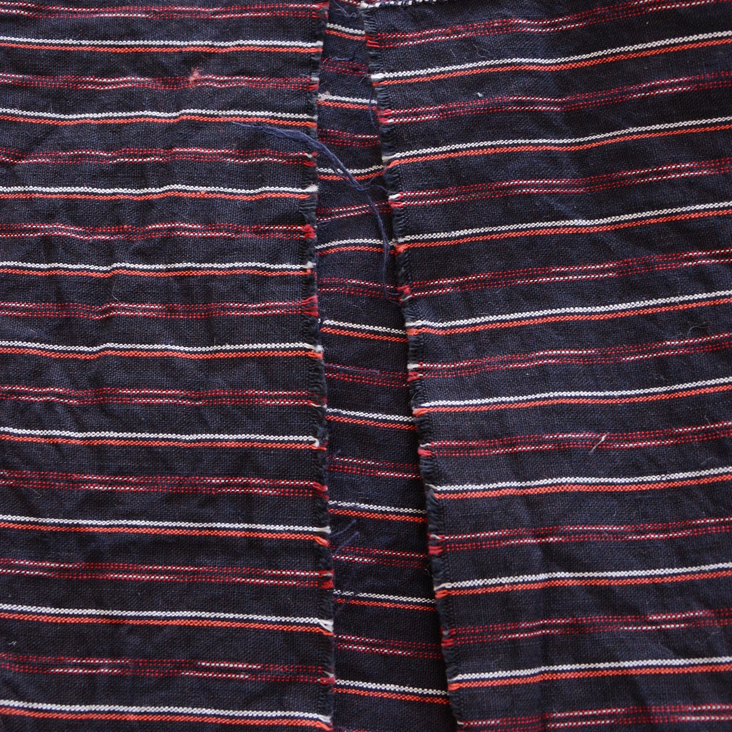 Japanese Fabric Scraps Set Cotton Stripe Kasuri Pattern Vintage B6