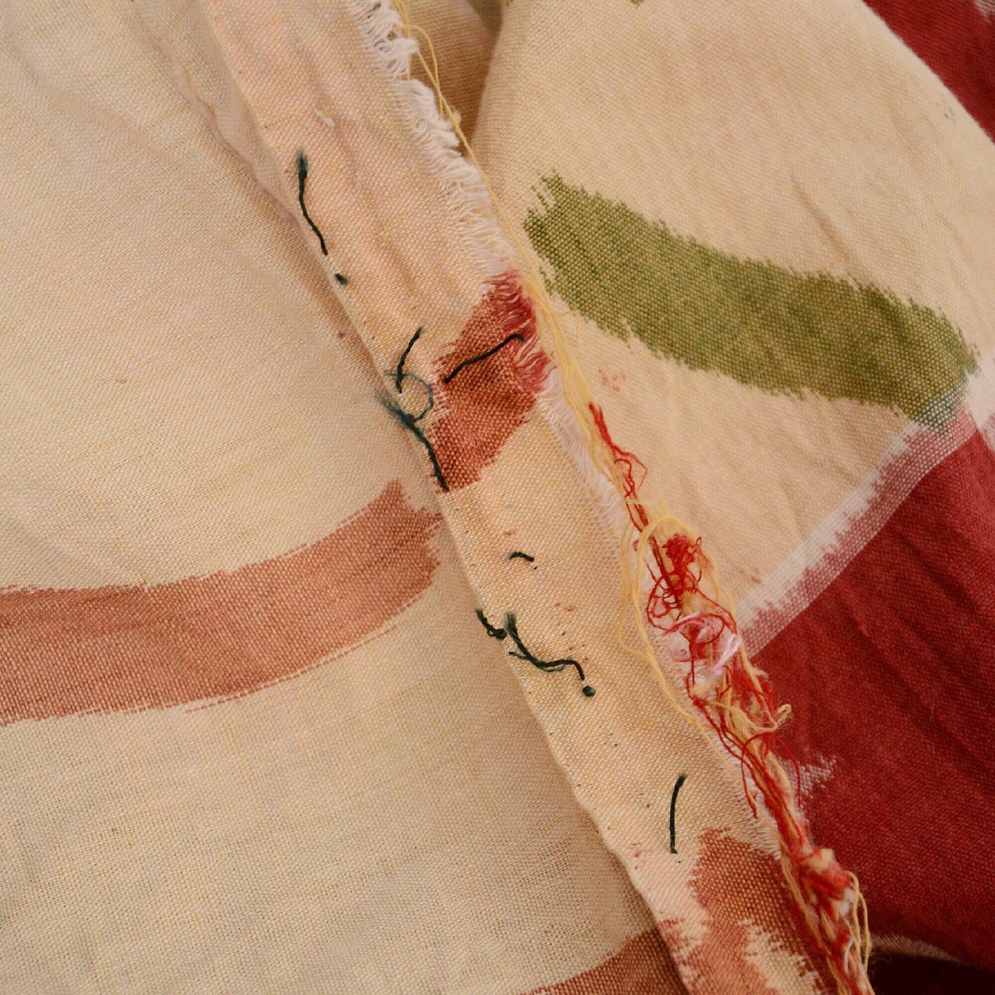 japanese fabric vintage cotton floral pattern futon cover unravel