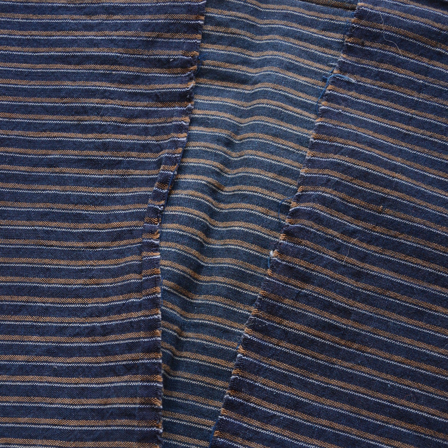 Vintage Japanese Fabric Scraps Set Cotton Stripe Pattern Vintage B10
