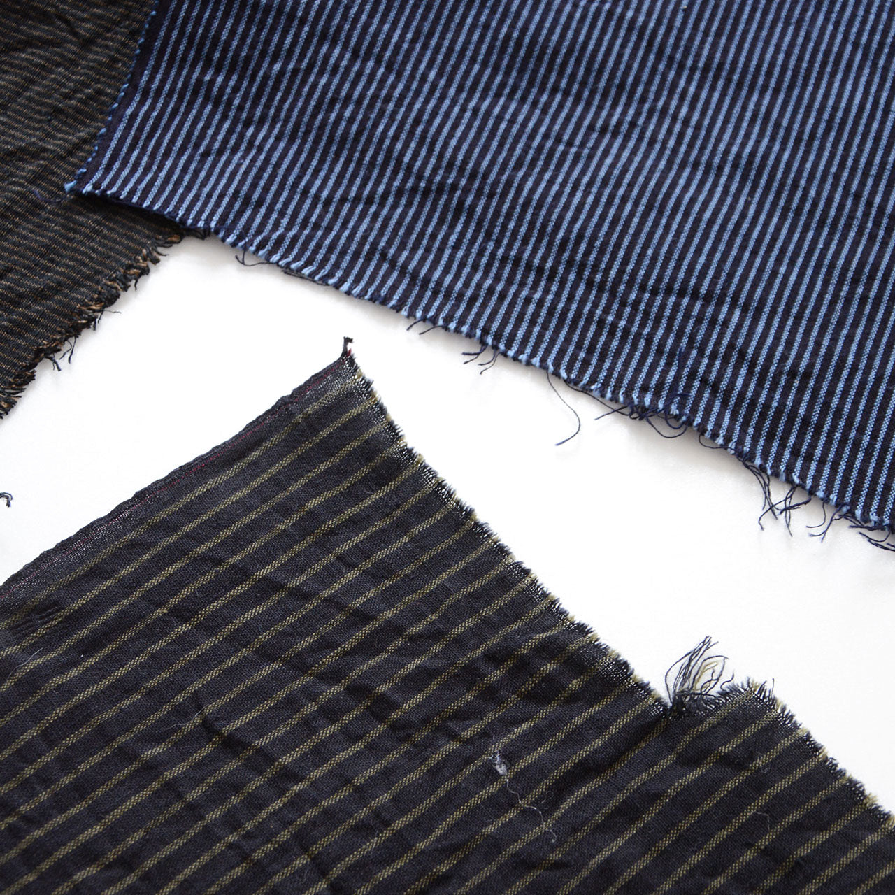 Unique Japanese vintage fabric scraps with rustic charm