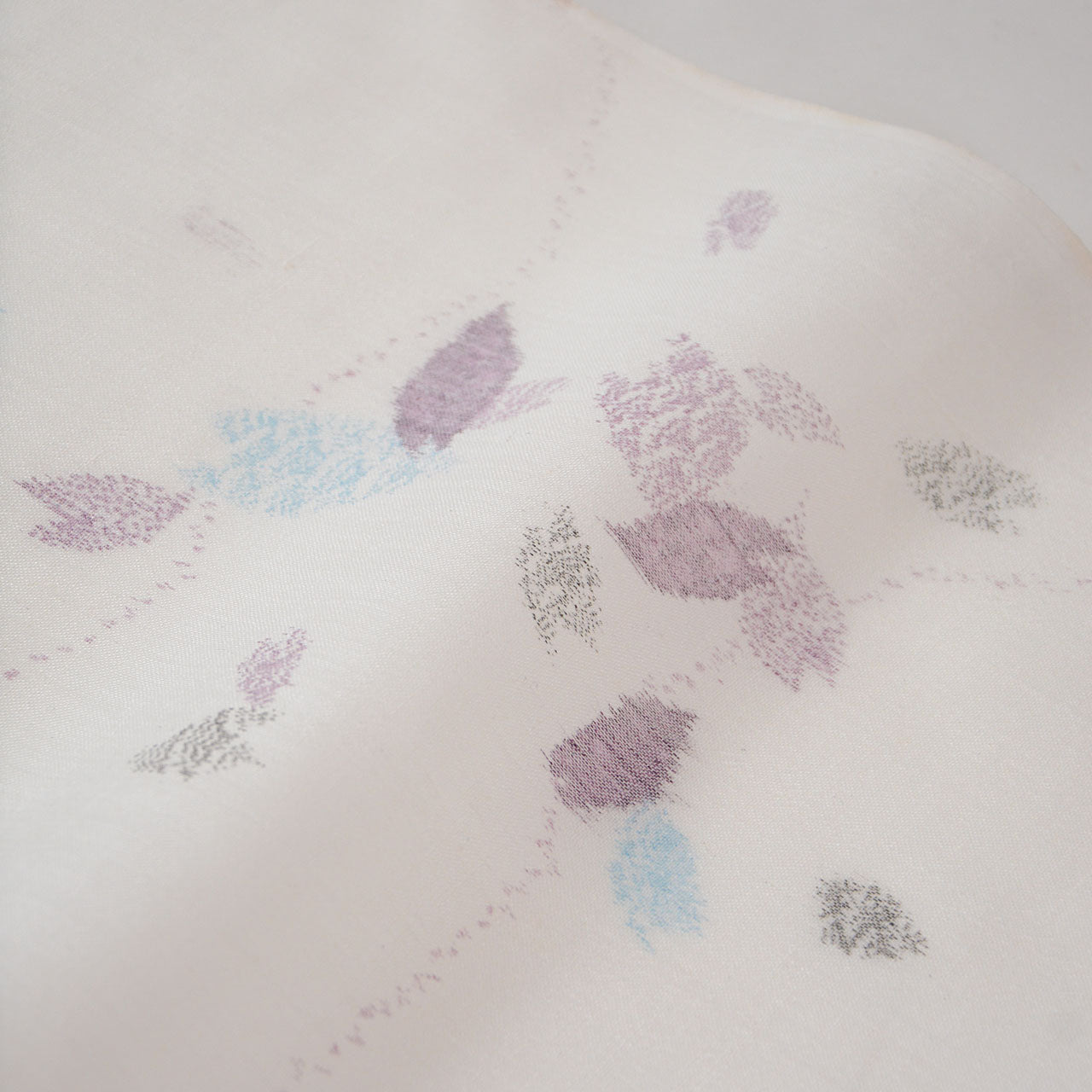 Linen blended kasuri fabric Japanese vintage cloth