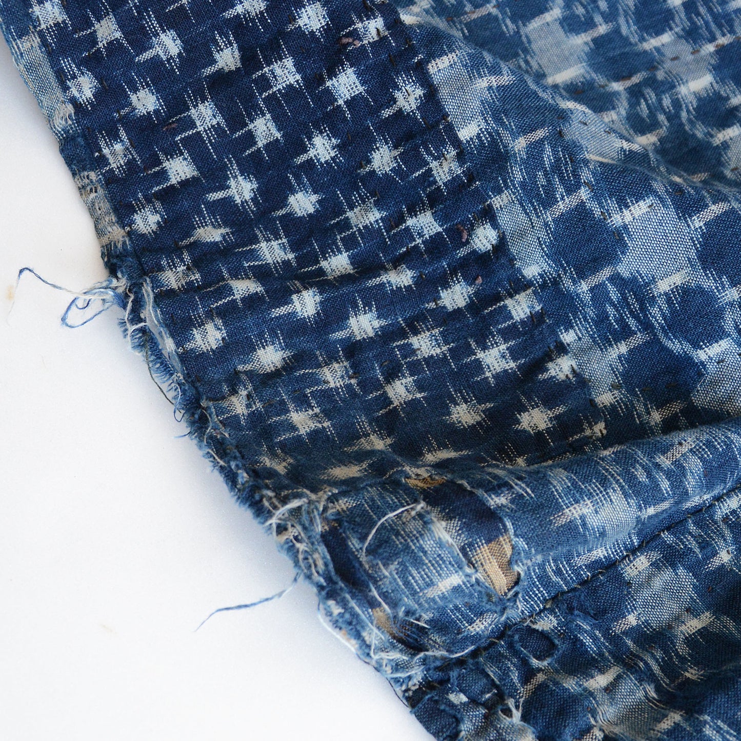 Boro Noragi Jacket Kimono Japanese Fabric Cotton Kasuri Vintage Indigo Crazy Patchwork