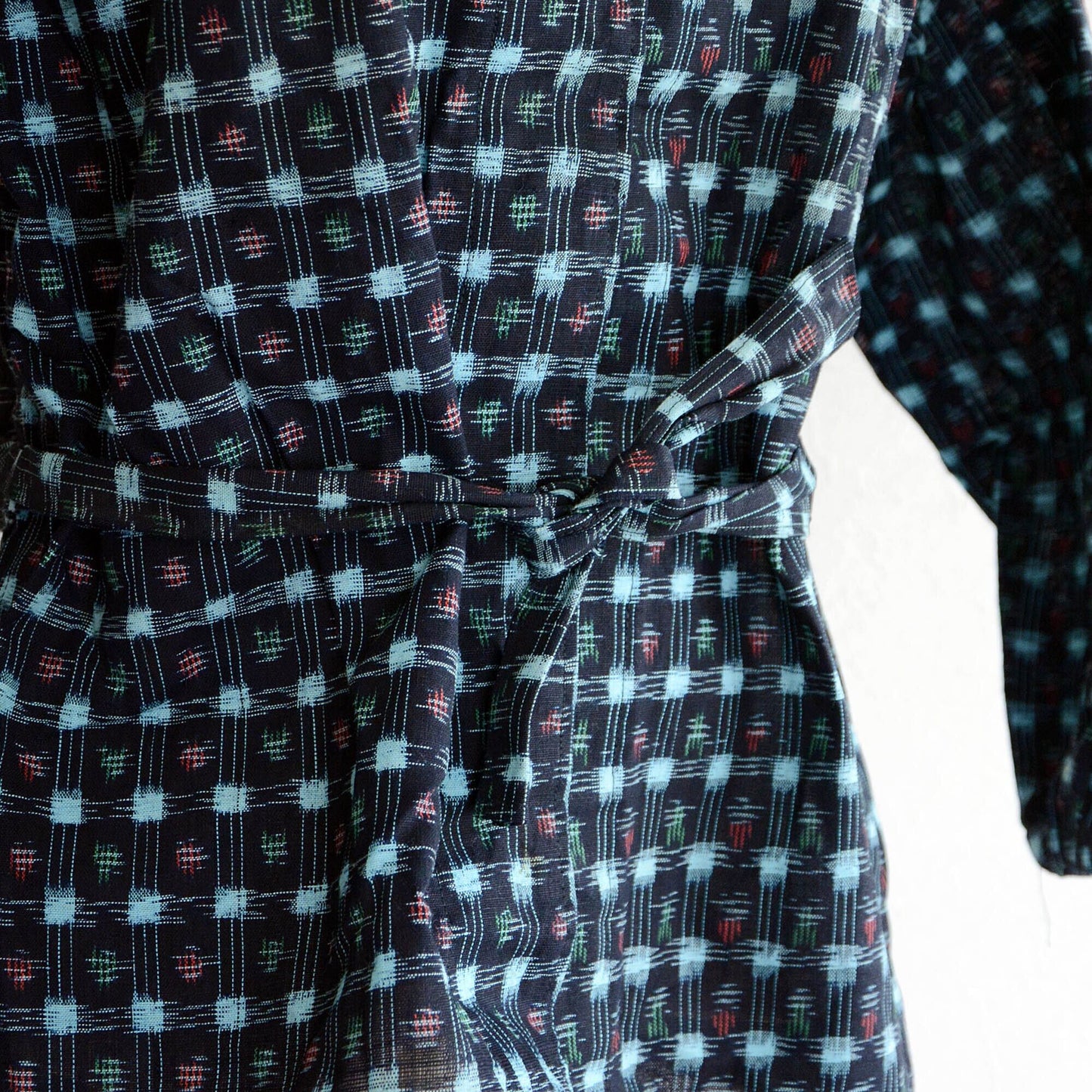 Japanese Fabric Vintage Kasuri Shirt Jacket Cotton Deadstock