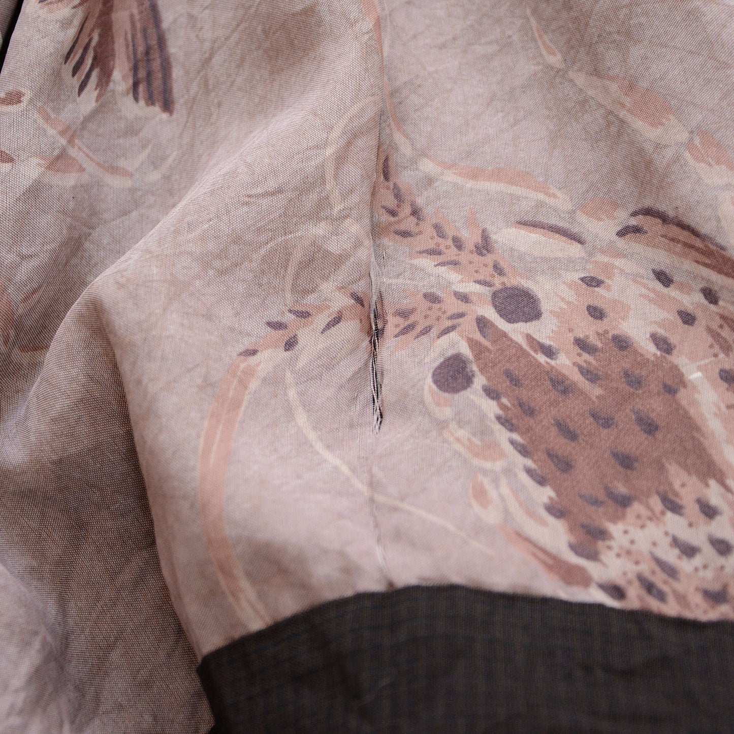 Lucky Shrimp Lining Japanese Vintage Haori for Men | One-of-a-Kind Kimono Jacket
