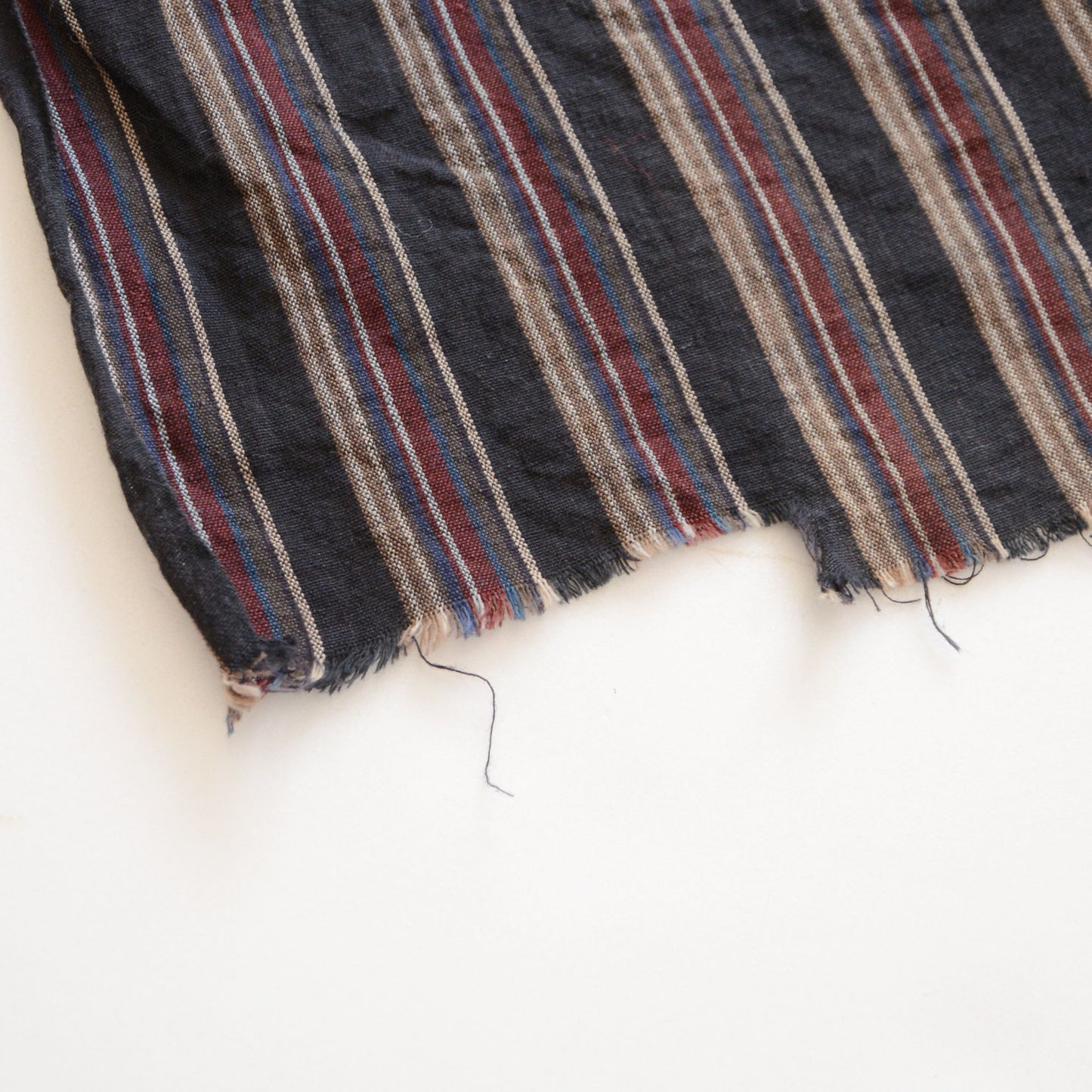 Japanese Fabric Scraps Set Cotton Stripe Pattern Vintage B8