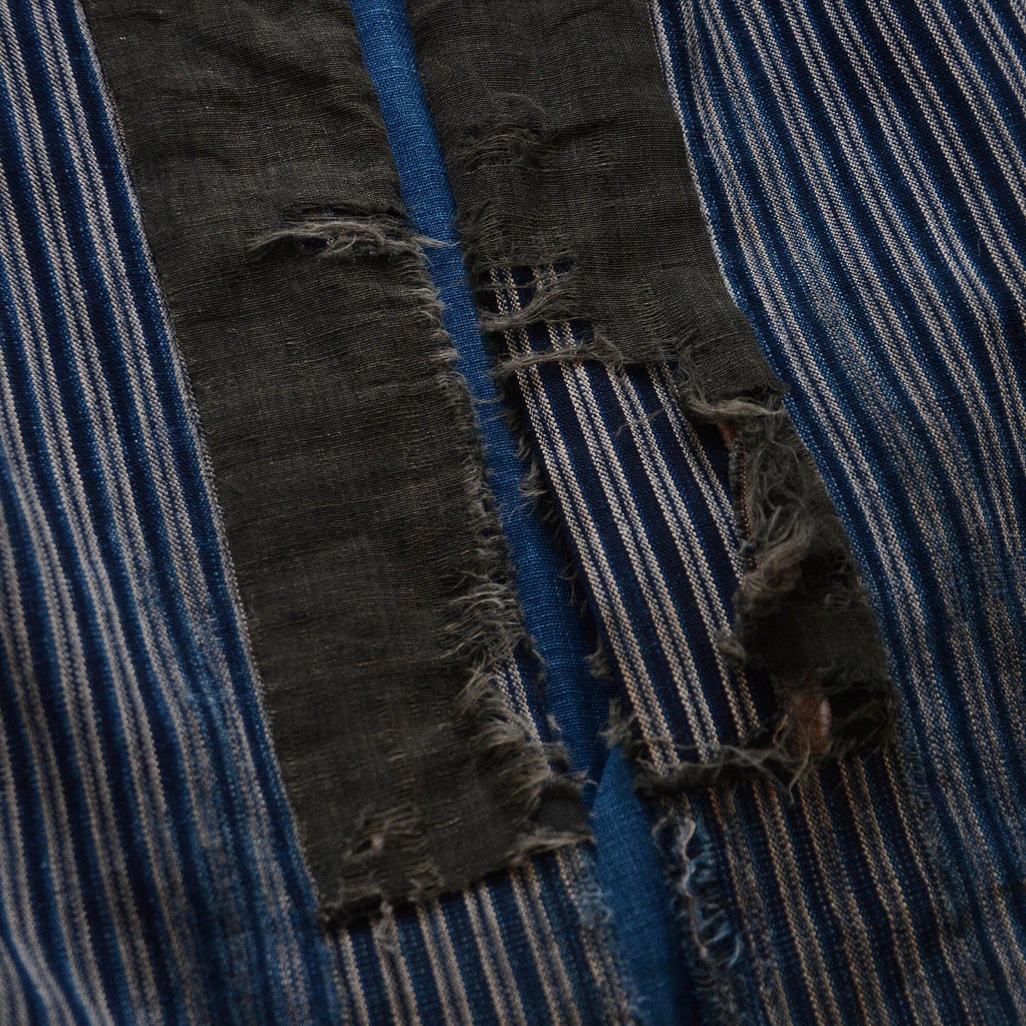 Noragi Jacket Indigo Dyed Kimono Japanese Fabric Cotton Vintage Crazy Pattern