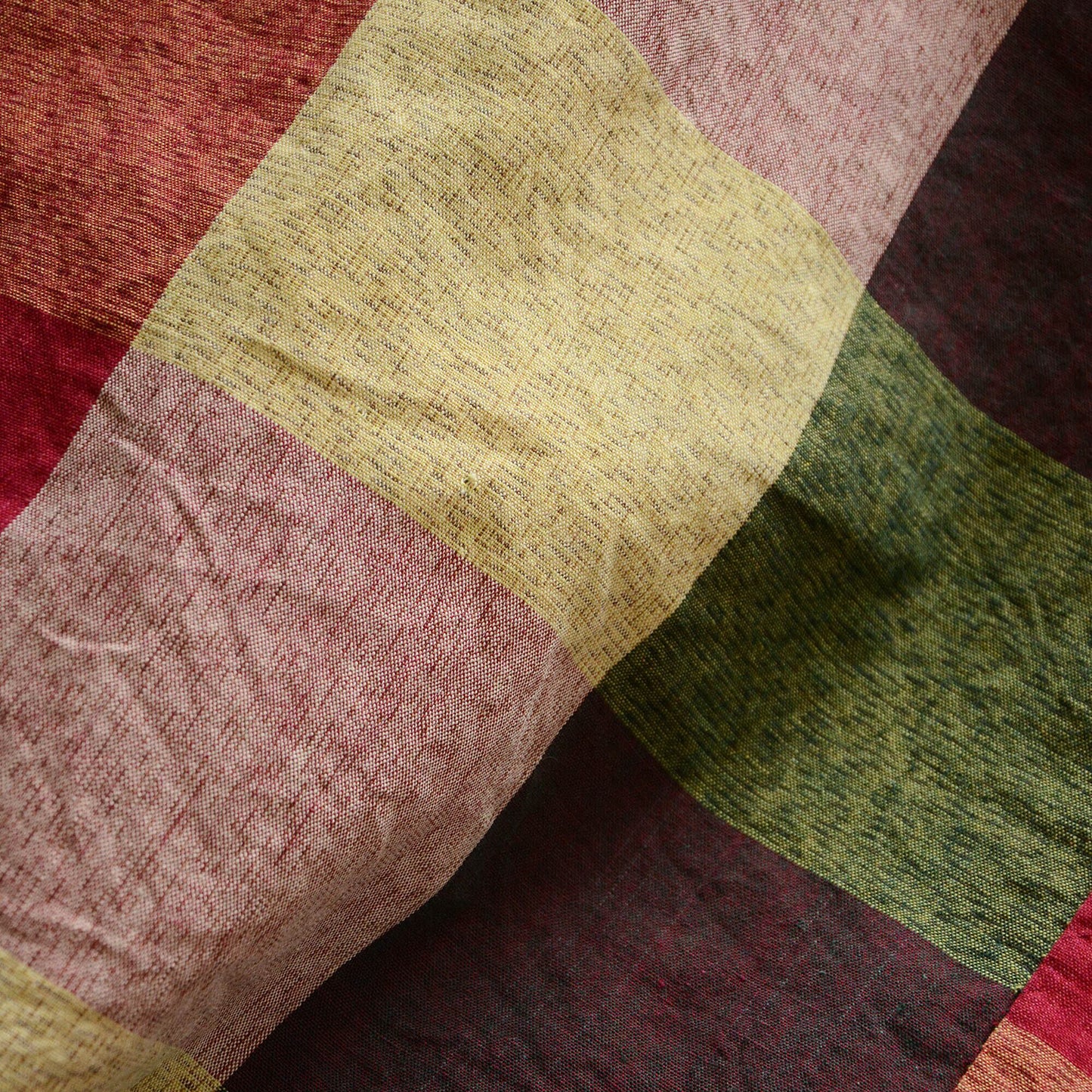 japanese fabric vintage cotton checkered pattern futon cover textile cloth