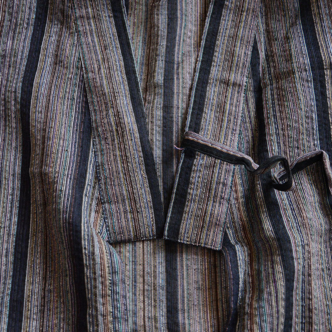 Japanese cotton kimono-style top for men