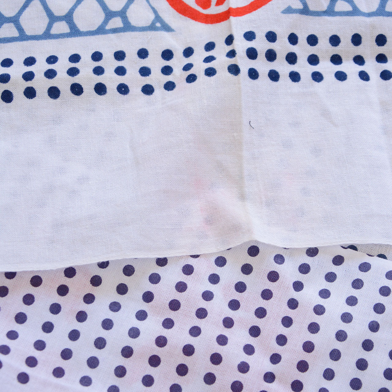 Japanese retro tenugui fabric set for home decor or crafts