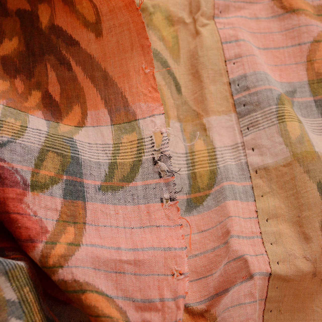 large vintage Japanese cotton textile for upcycling