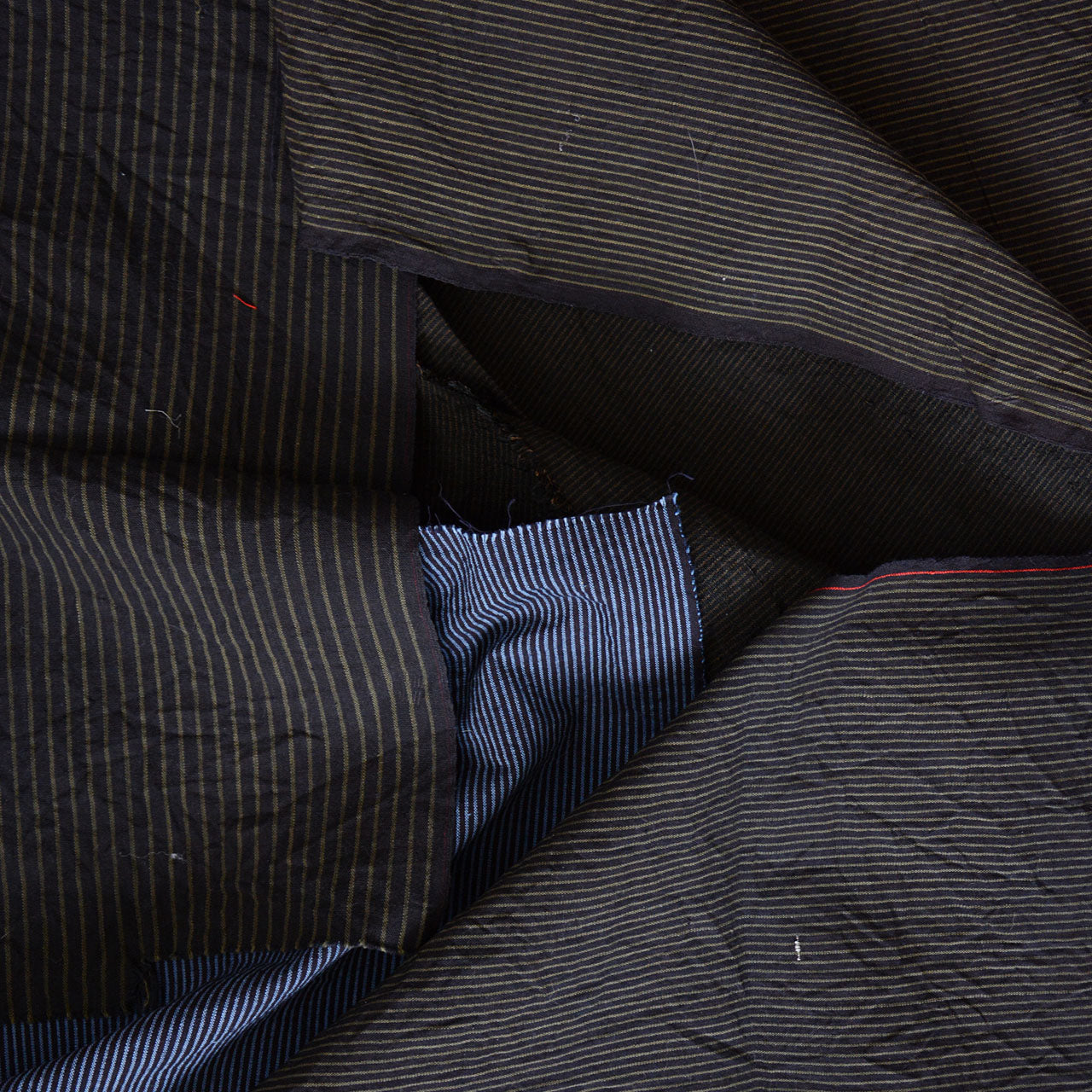 Striped cotton textiles from Japan for artistic creations