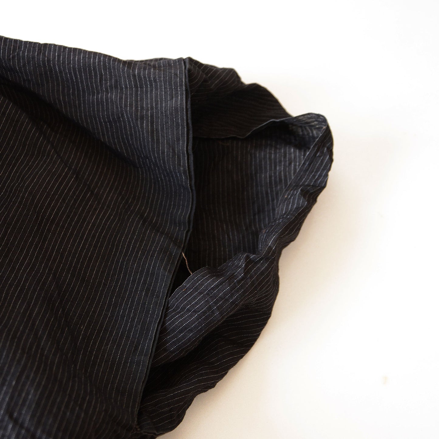 Haori Jacket Men Kimono Japanese Fabric Cotton Vintage Pinstripe Pattern