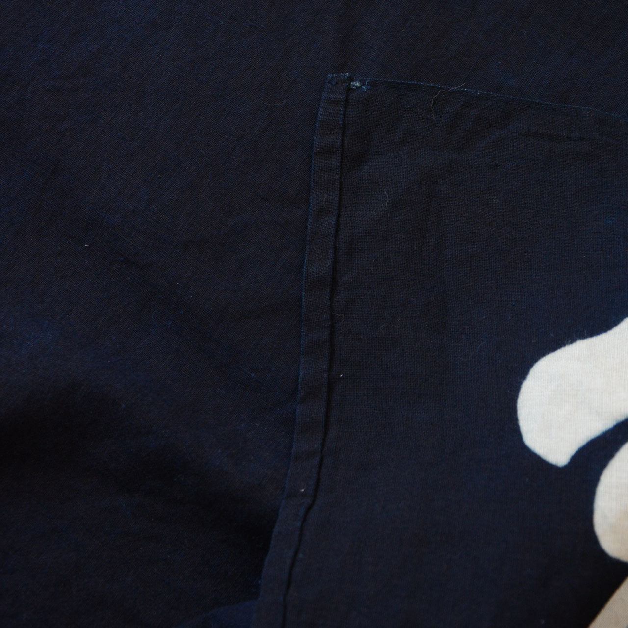 Aged Japanese indigo cloth with cultural and historical value