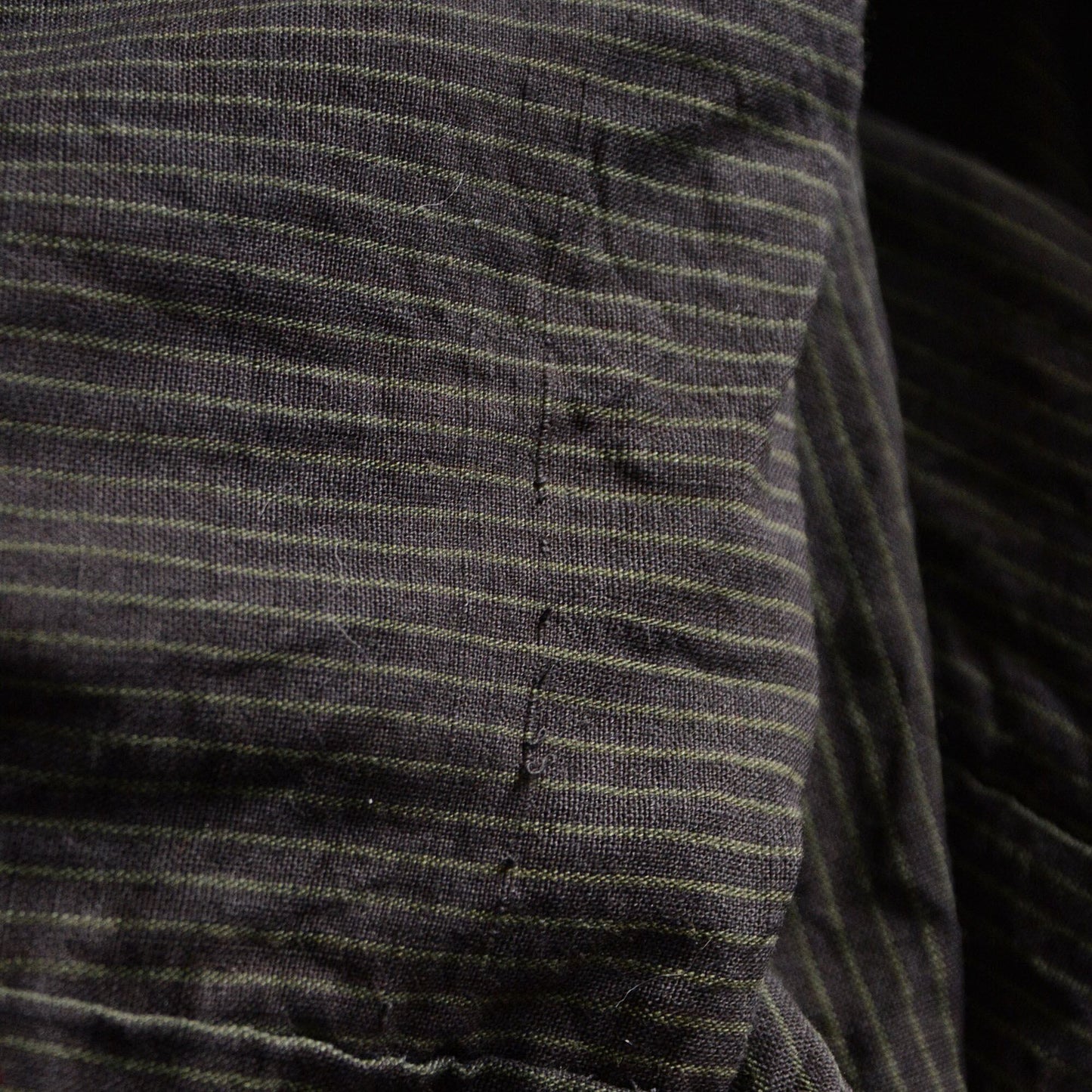 Kimono Robe Long Men Japanese Fabric Cotton Vintage Stripe Pattern