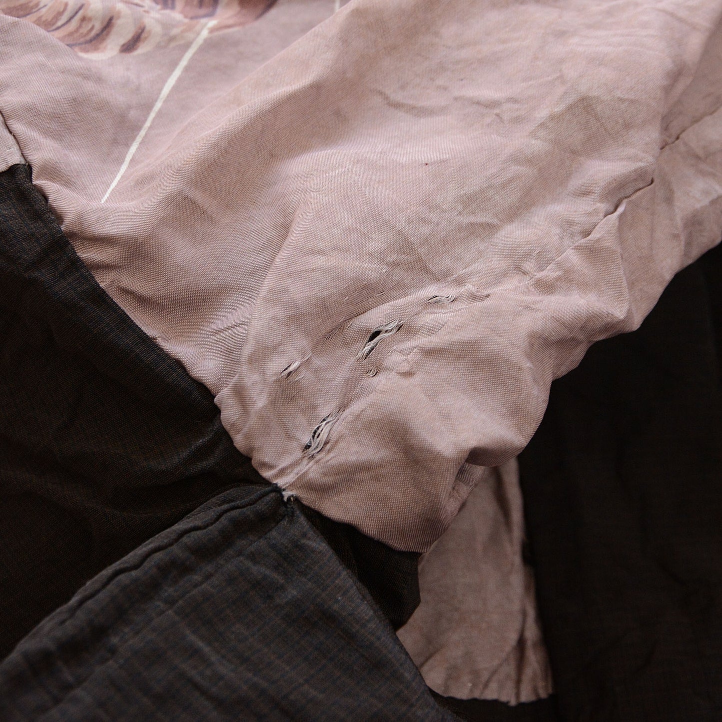 Lucky Shrimp Lining Japanese Vintage Haori for Men | One-of-a-Kind Kimono Jacket