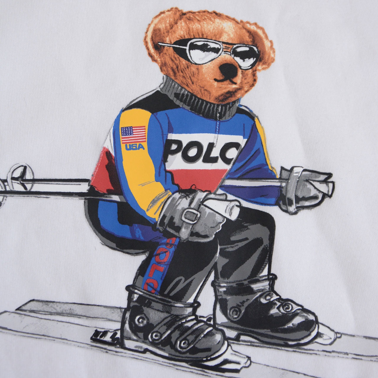Ralph Lauren sweatshirt featuring polo bear winter scene graphic