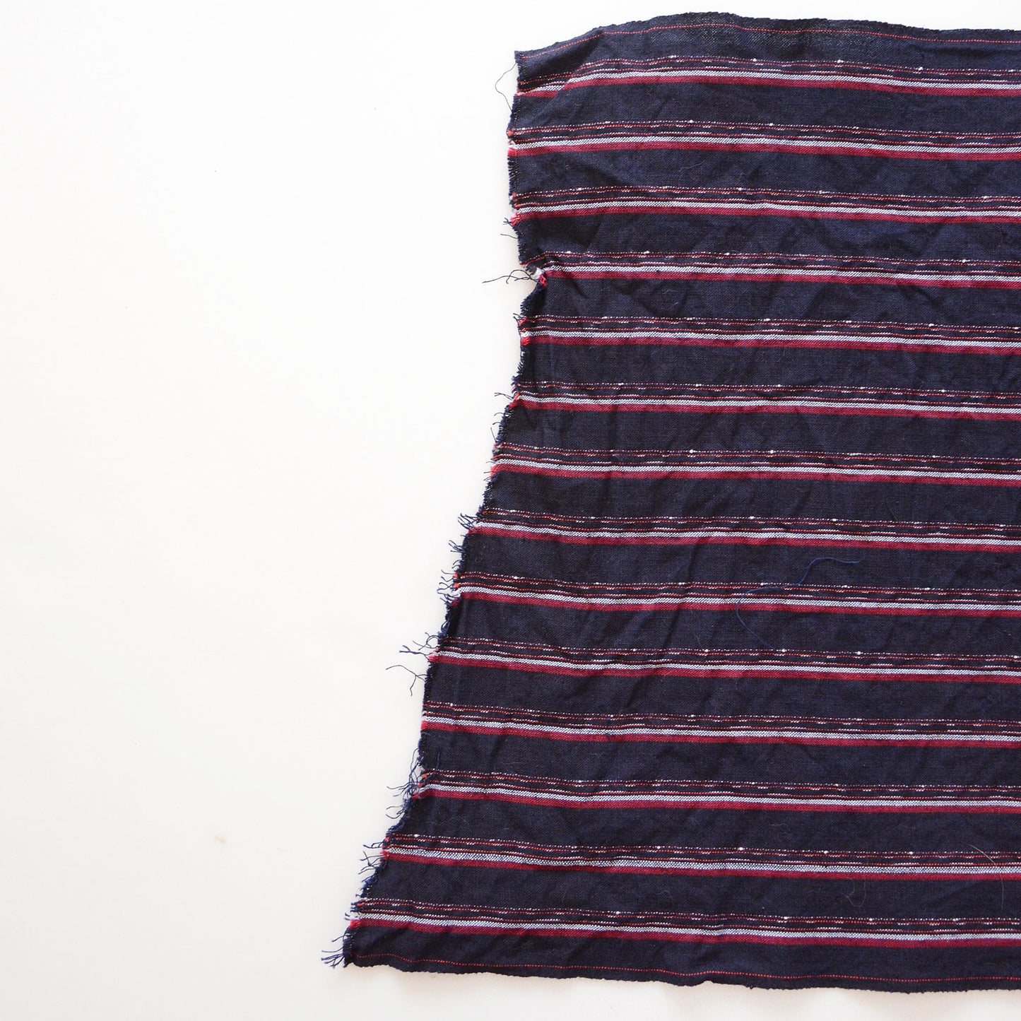 Japanese Fabric Scraps Set Cotton Stripe Kasuri Pattern Vintage B6