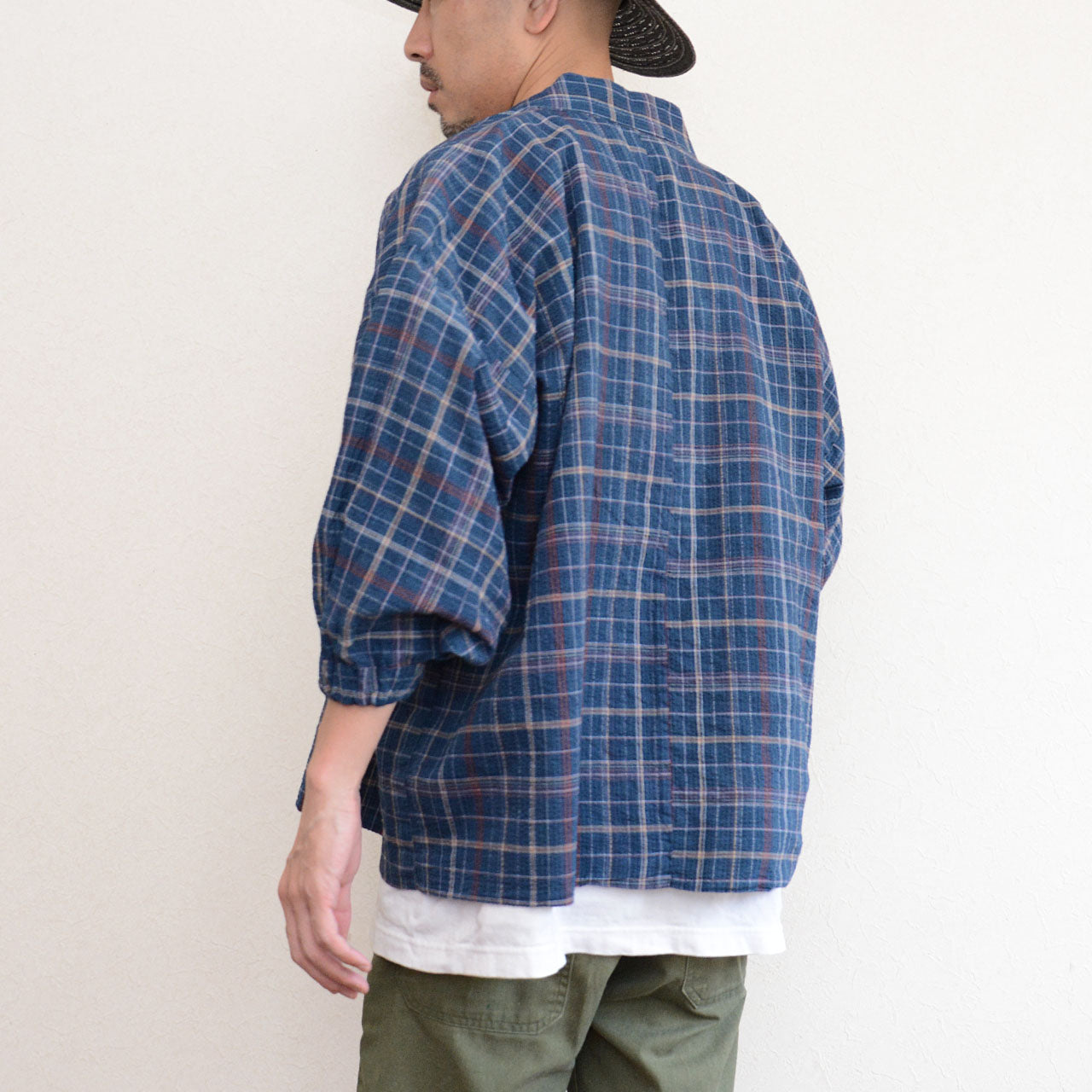 Modern take on traditional Japanese workwear in soft cotton fabric