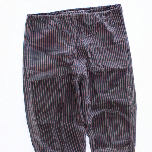 Vintage Monpe pants with double-knee design and elastic waistband
