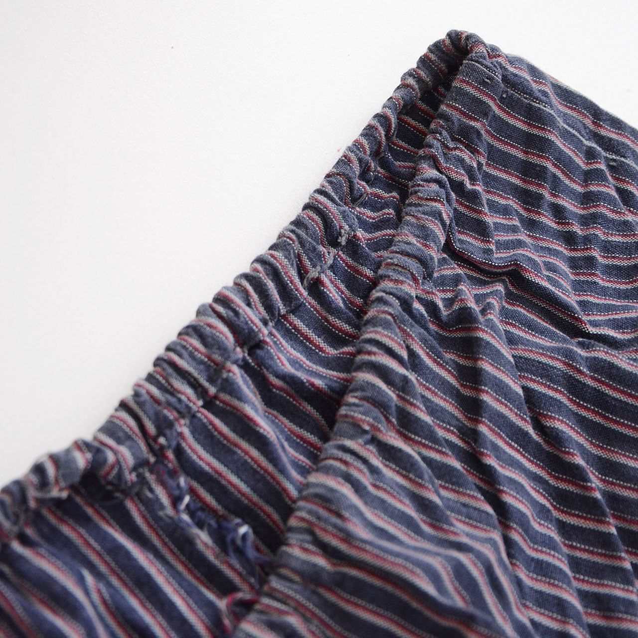 Relaxed fit monpe pants with unique vintage fabric texture