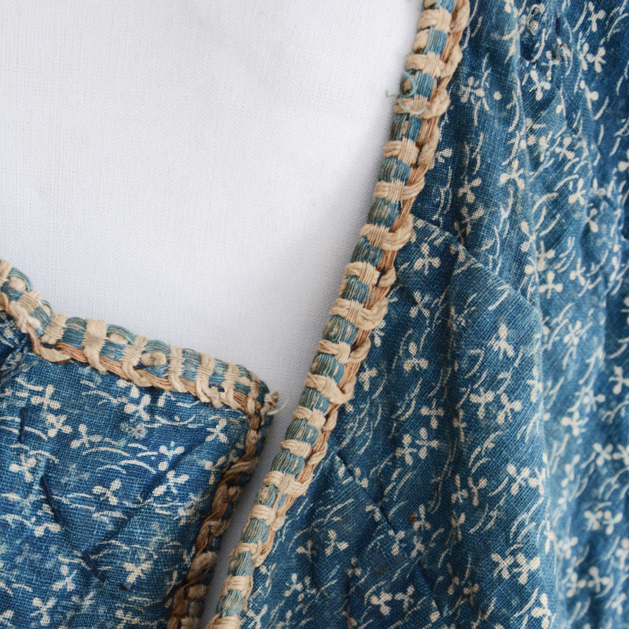 A rare antique Japanese indigo-dyed travel garment.