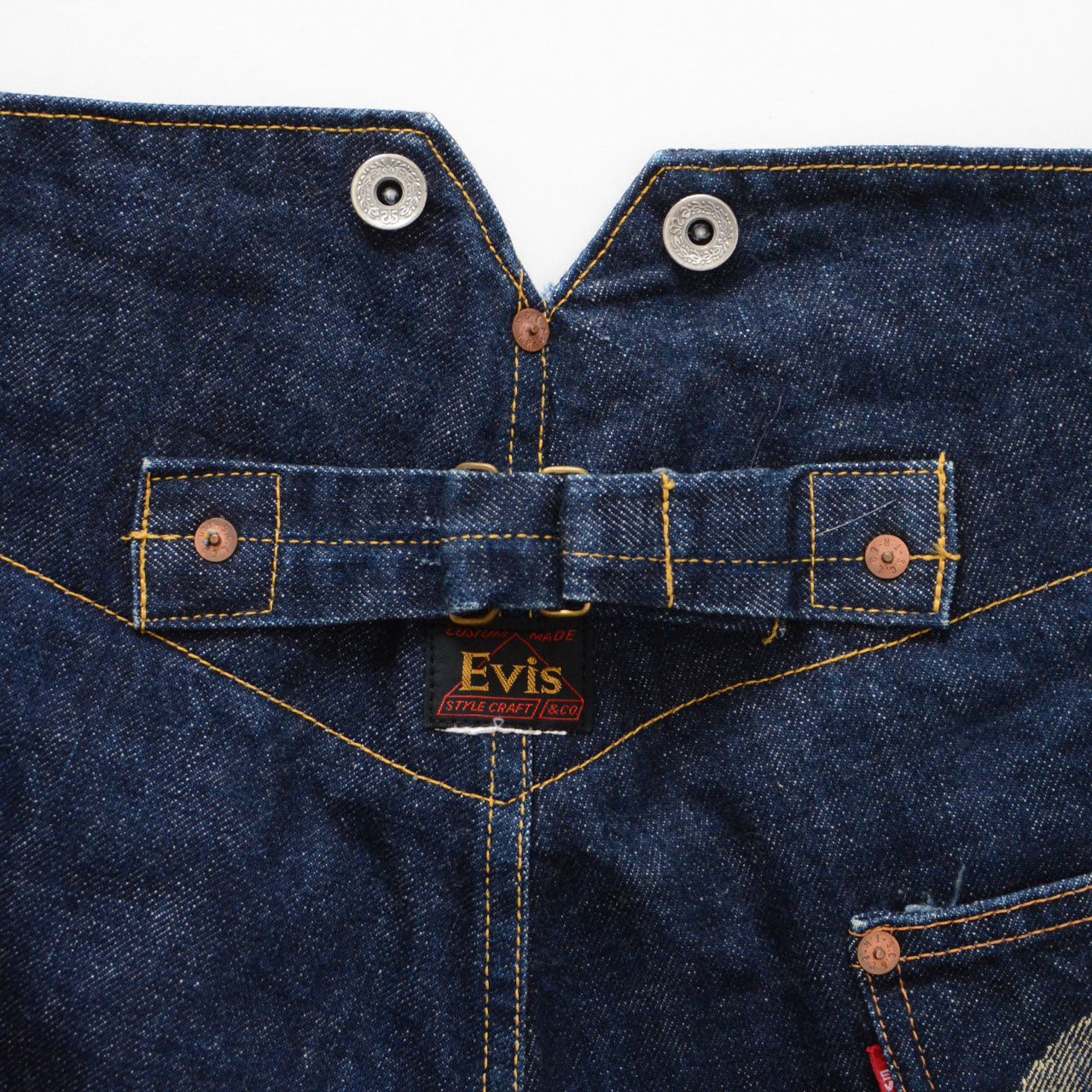 EVIS STYLE CRAFT & CO. house tag, ultra-early lot, 1990s Japan vintage Jeans