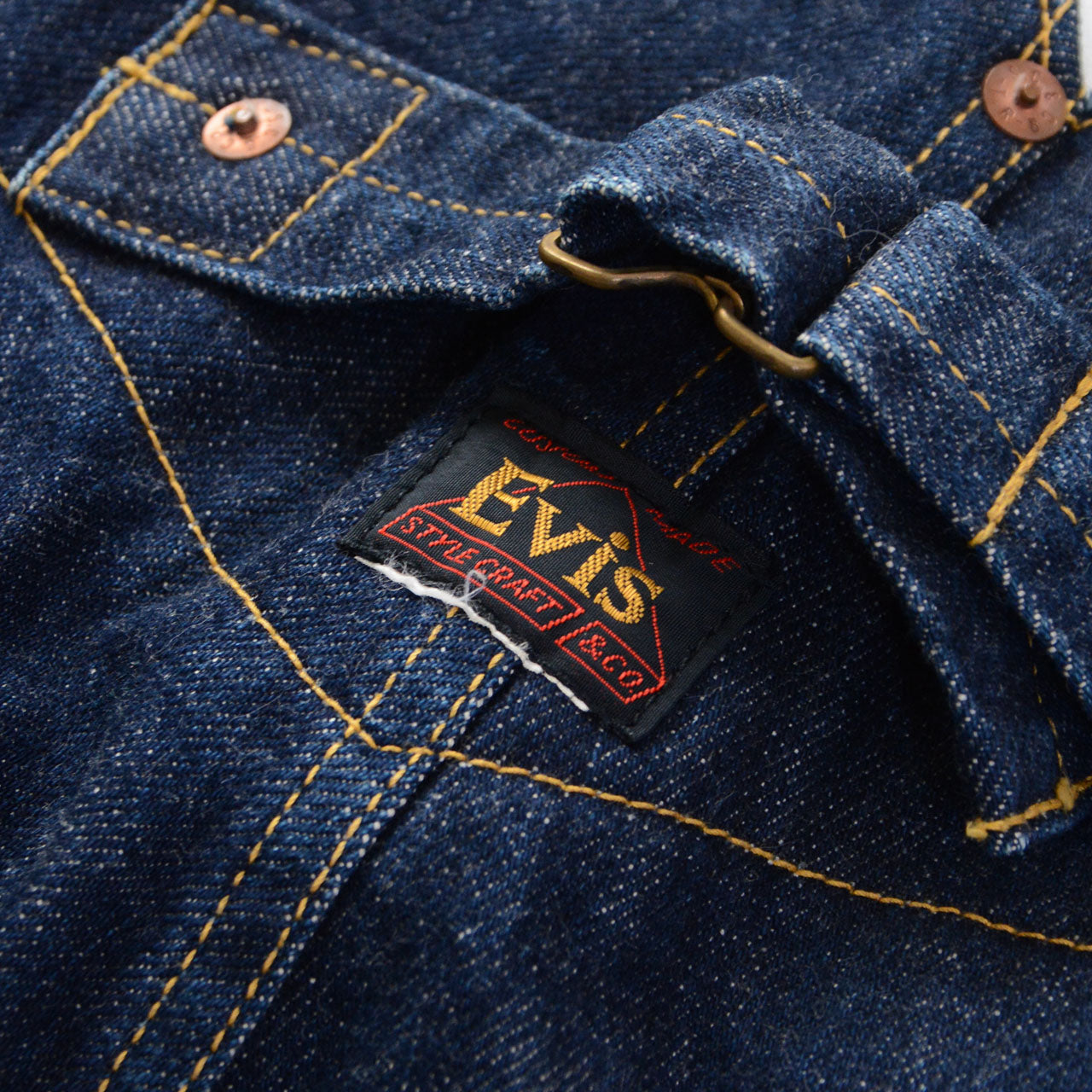 Indigo selvedge denim, 100% cotton , EVIS 1990s Japan vintage