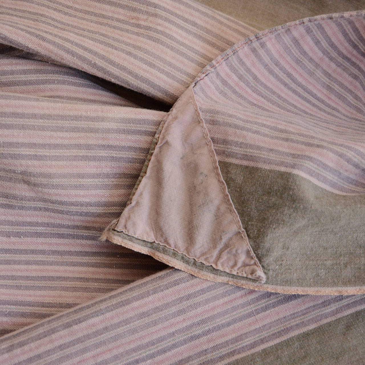 Vintage striped cotton furoshiki wrapping cloth