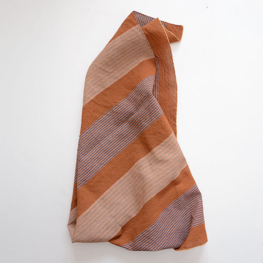 Japanese vintage cotton furoshiki with striped pattern