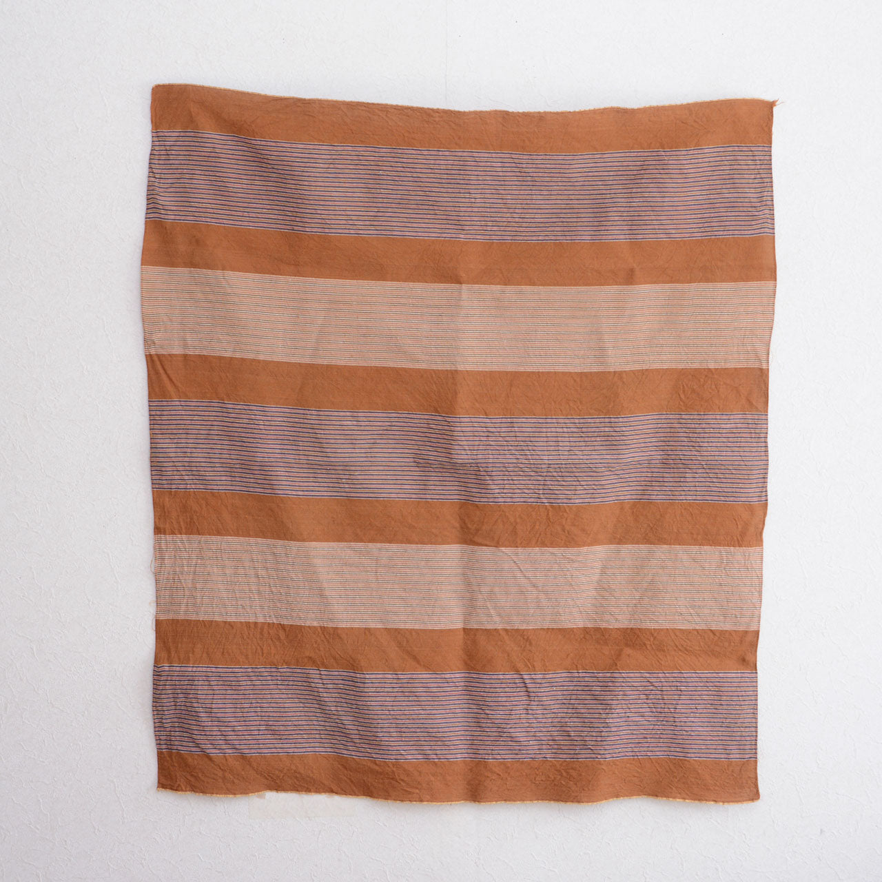 Striped cotton textile from mid Showa period Japan
