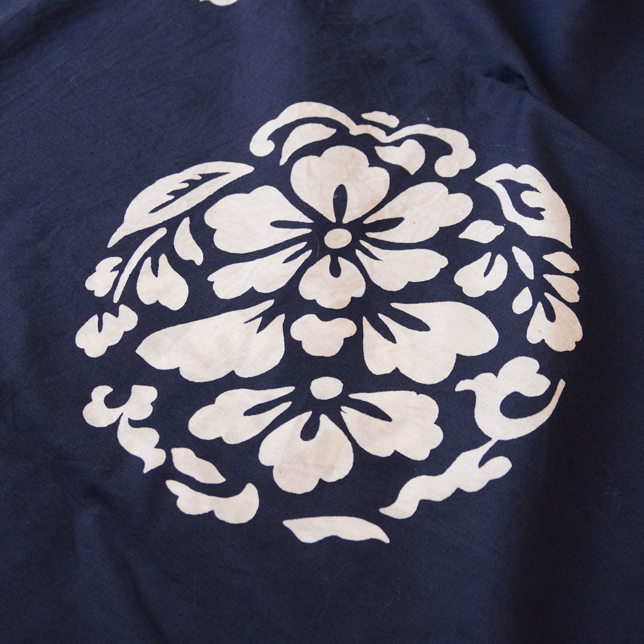 Showa-era inspired Japanese textile with extra-large dimensions