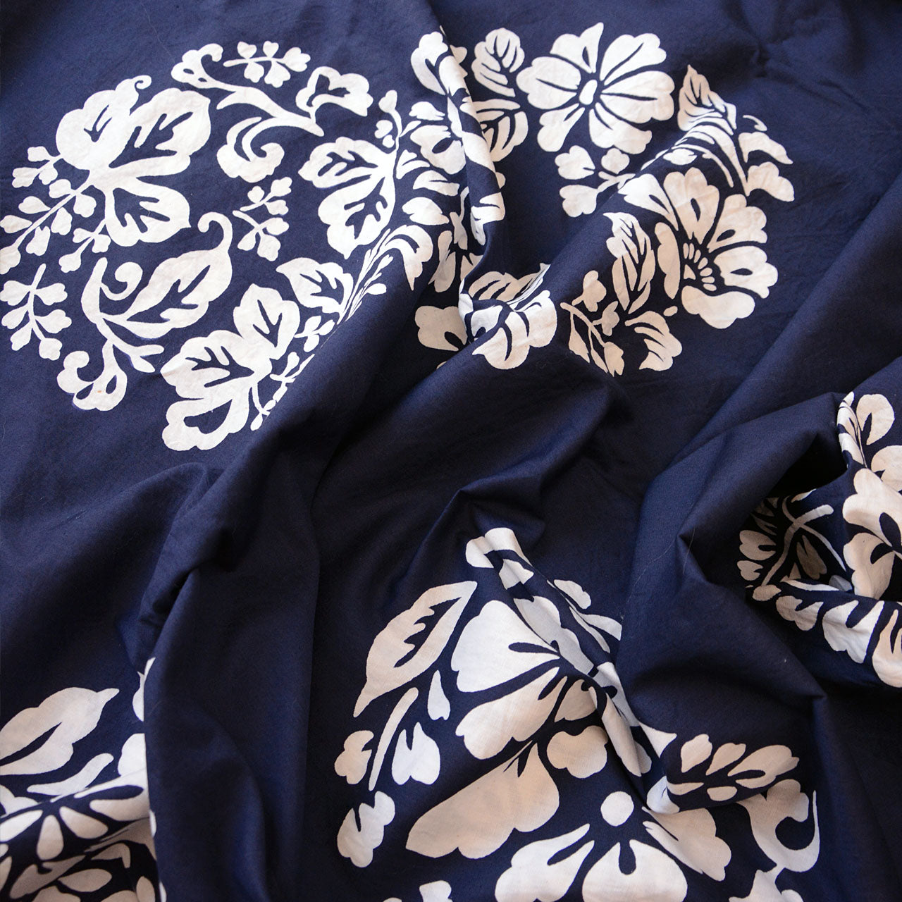 Vintage botanical print furoshiki for home decoration and crafts