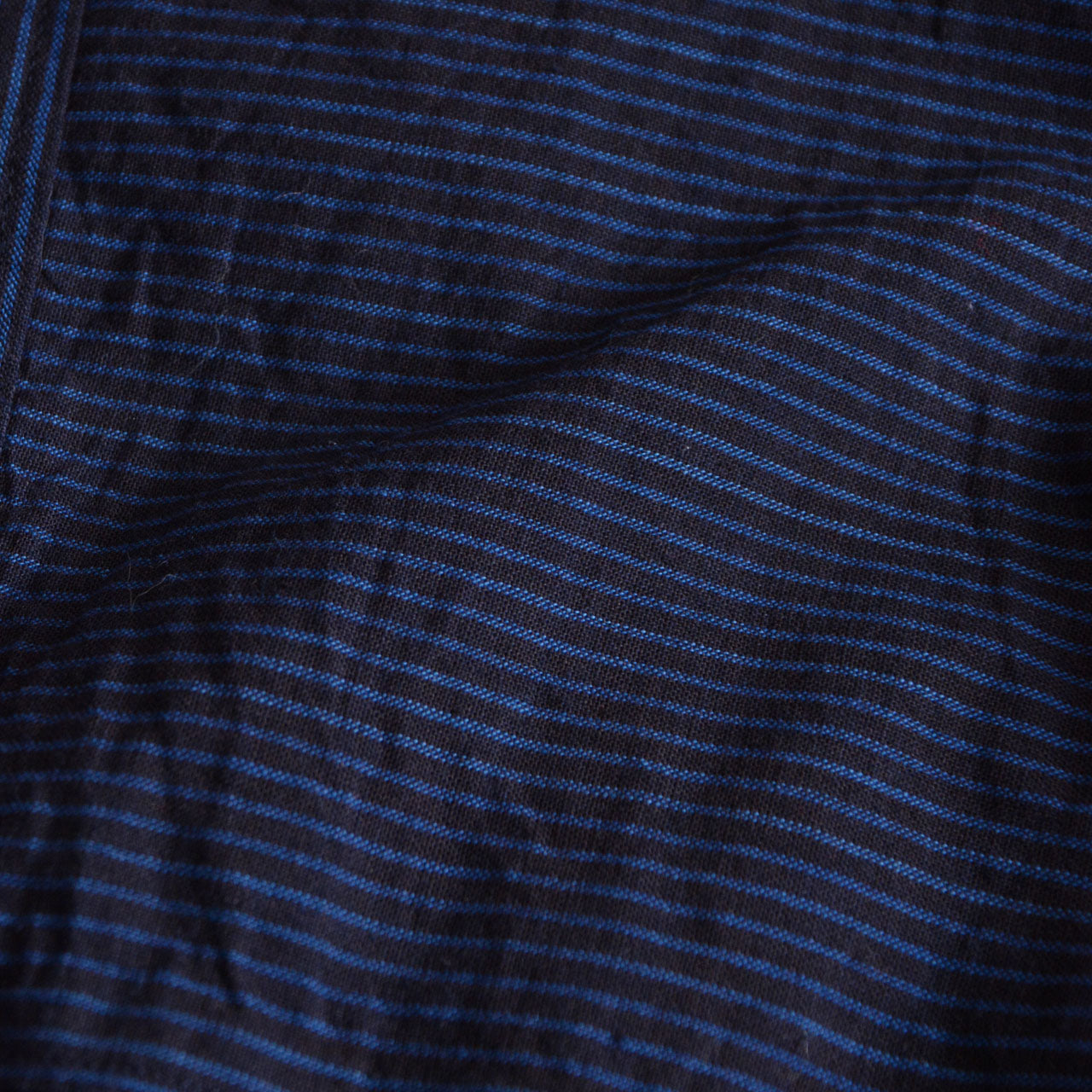 Striped cotton blouse with front pockets