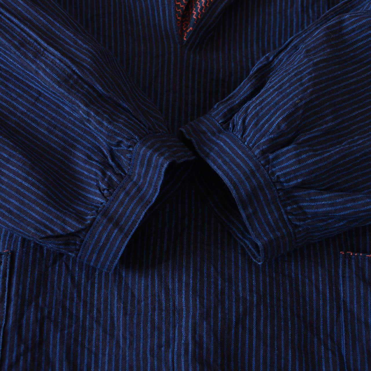 Japanese indigo and stripe-inspired design for a natural look