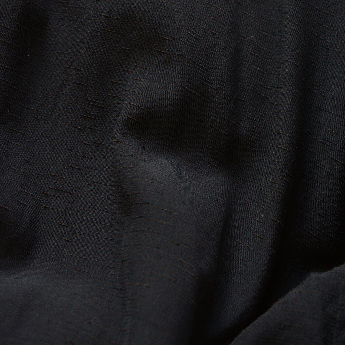 Black outer fabric with visible loose threads on a 1970s–1980s men's Japanese vintage haori jacket