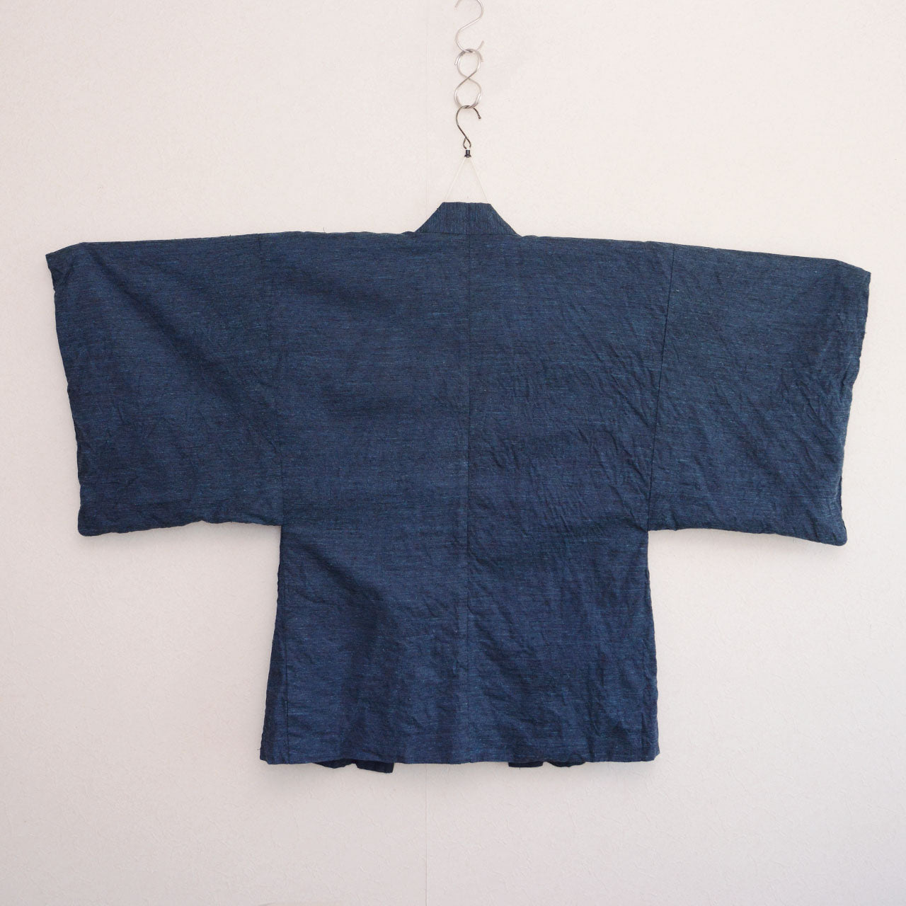 Japanese haori jacket, deep blue, open front silhouette