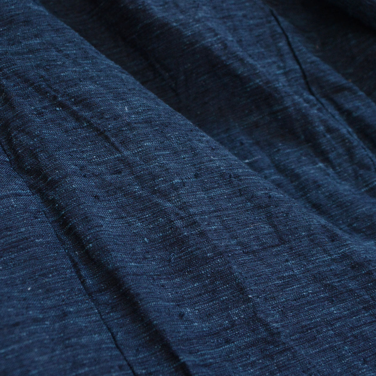 Vintage haori jacket, deep blue, wide-sleeve kimono silhouette
