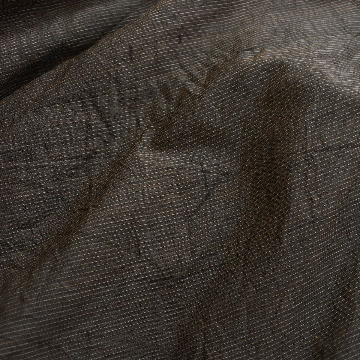 Fine-striped outer fabric of a Showa-era men’s haori
