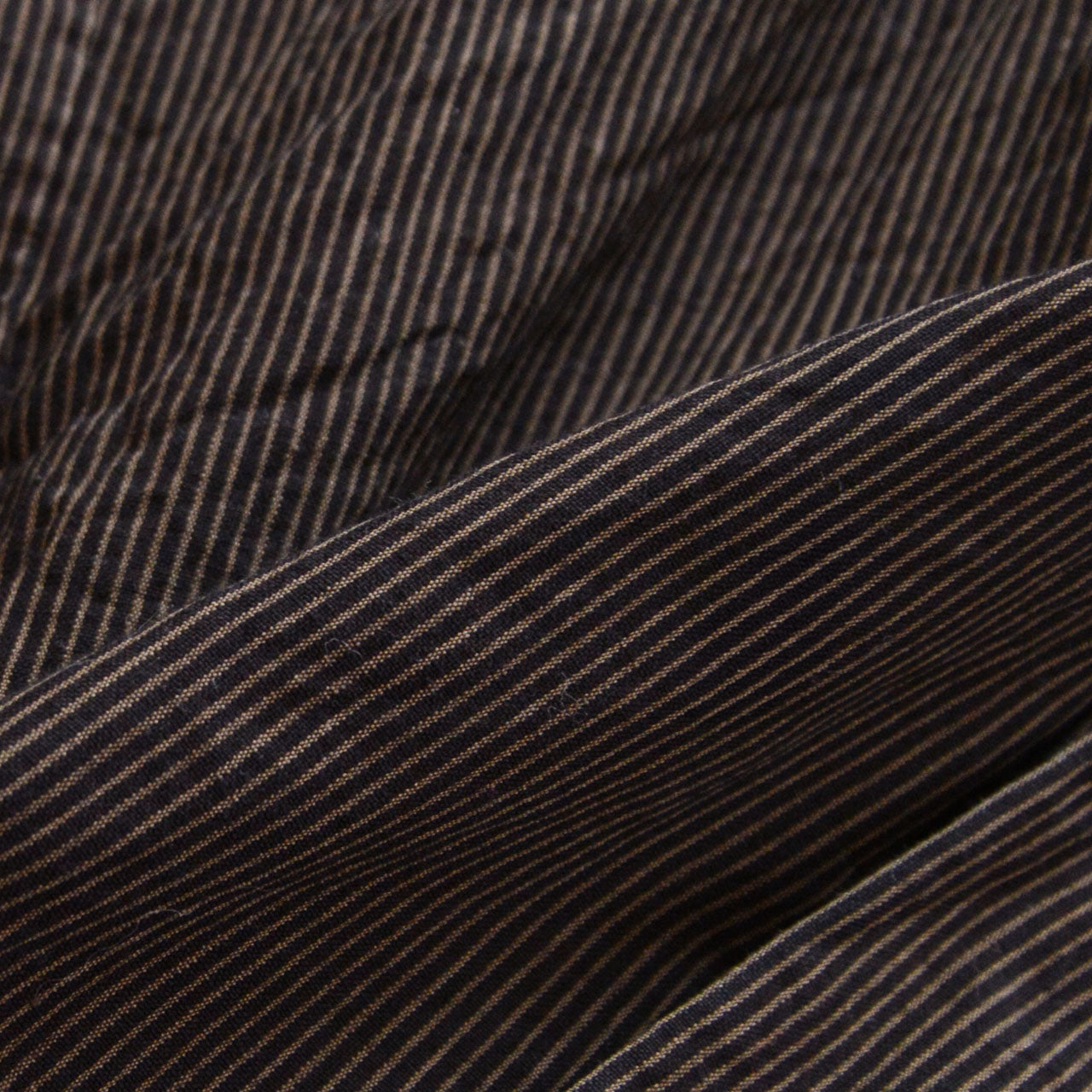 Cotton fabric close-up, stripe pattern, early Showa era Japan vintage haori
