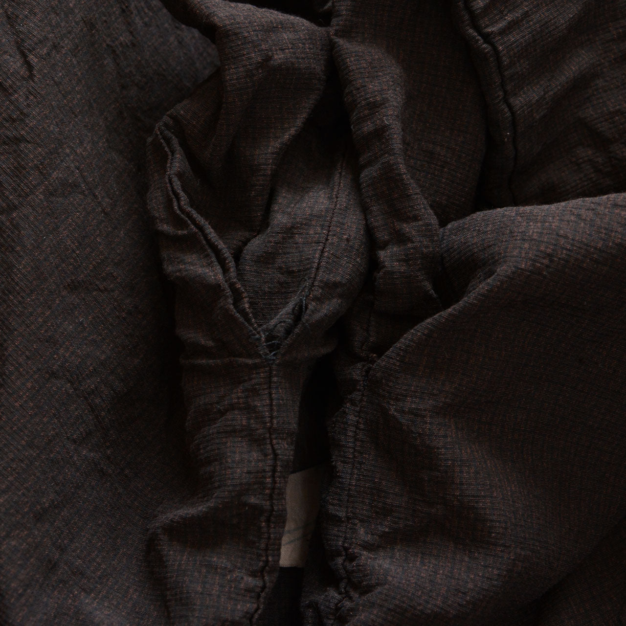 Close-up of fraying at haori jacket cuff, vintage wear detail, Japan vintage