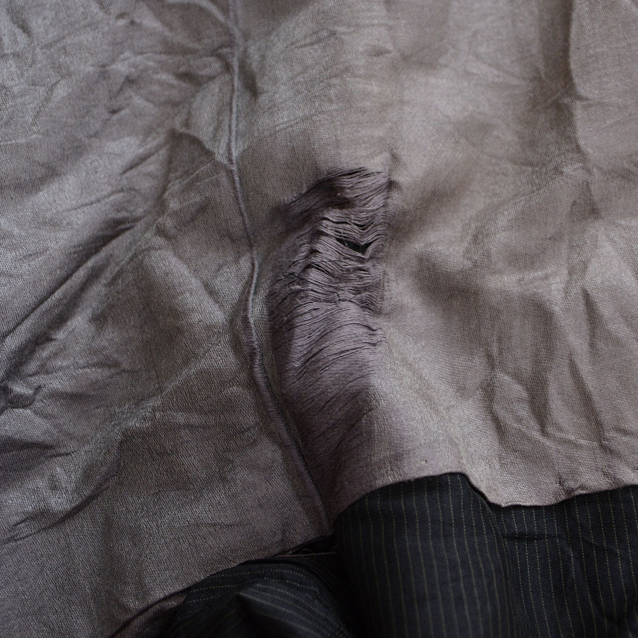 Traditional Japanese men’s haori showing sparrow and floral elegance